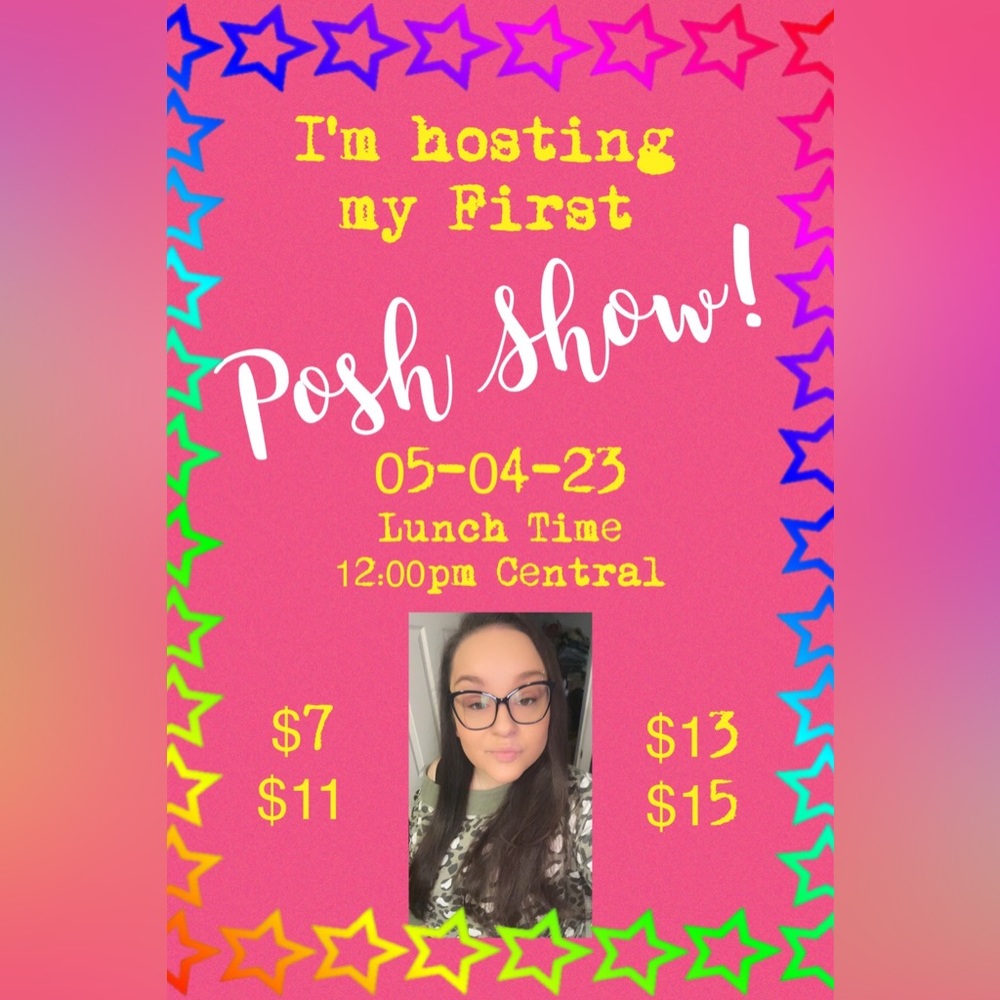 Join me on my first live posh show ever!